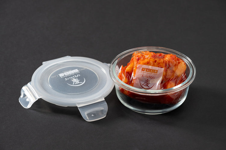 慶のキムチ専用容器 K-pot (S・Lサイズ)  耐熱ガラス保存容器
